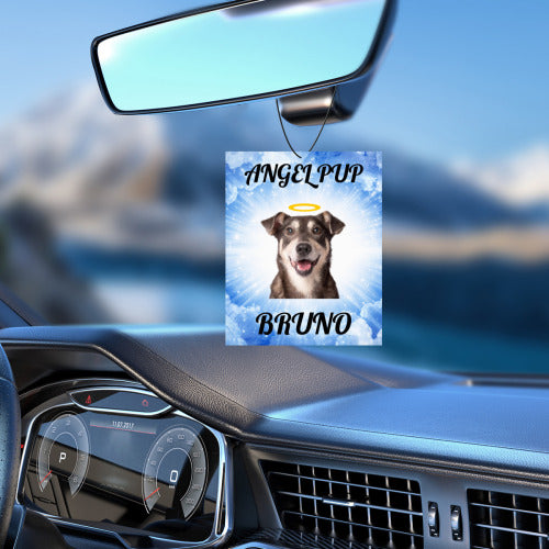 Angel Pup Custom Car Air Freshener – Pet Memorial Gift