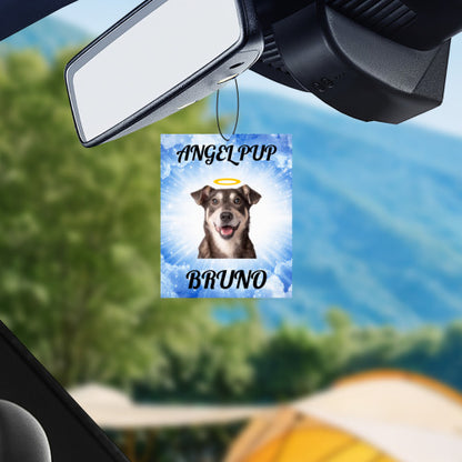Angel Pup Custom Car Air Freshener – Pet Memorial Gift