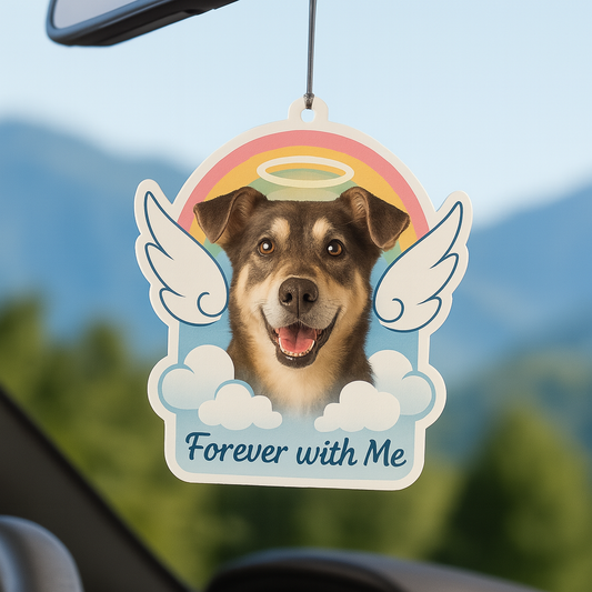 Pet Memorial Air Freshener – Angel Pup Edition - Personalised Dog Loss Gift
