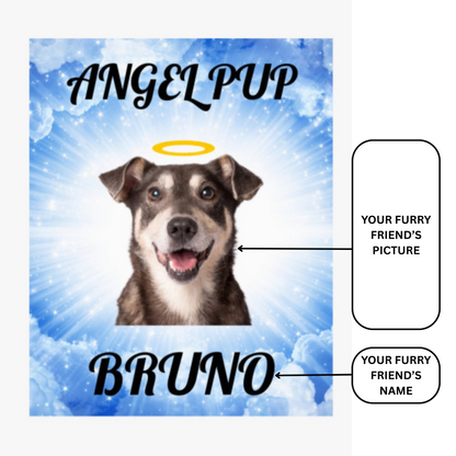 Angel Pup Custom Car Air Freshener – Pet Memorial Gift